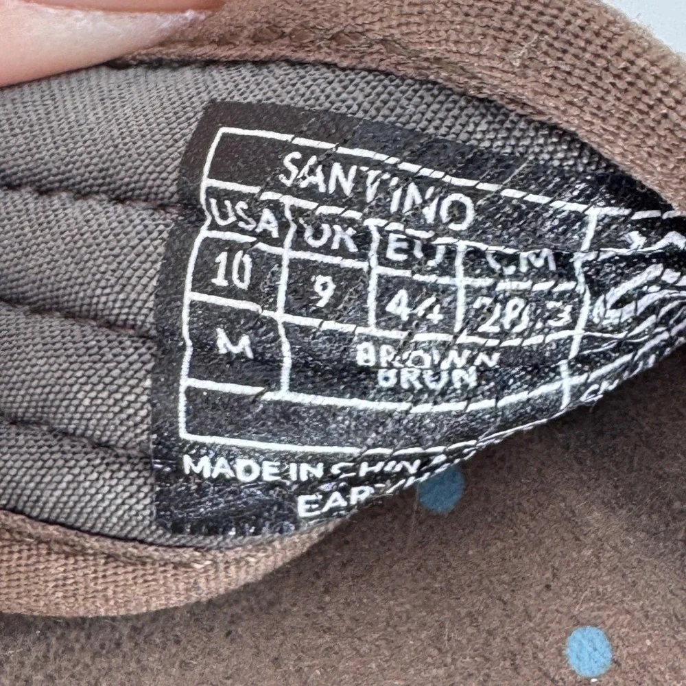 Earth Origins Santino Flip Flops Mens 10 Brown Leather Comfort Sandals
